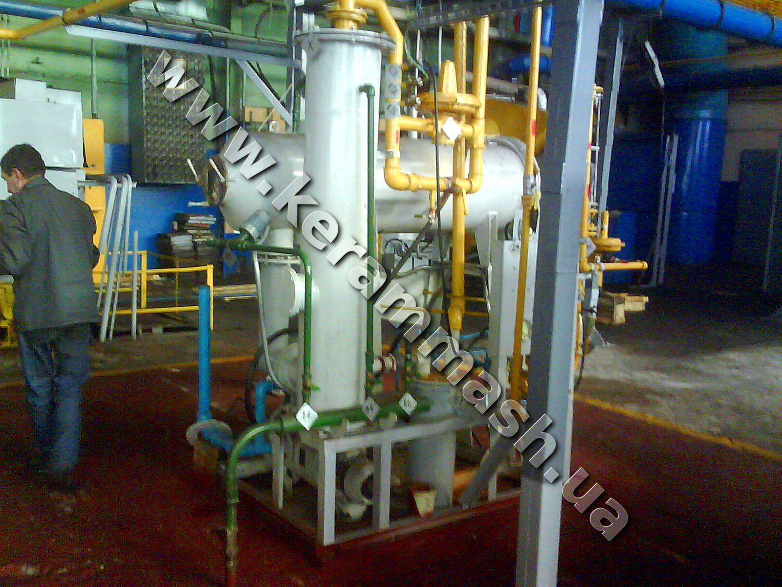 Industrial drum furnace for chemical heat treatment