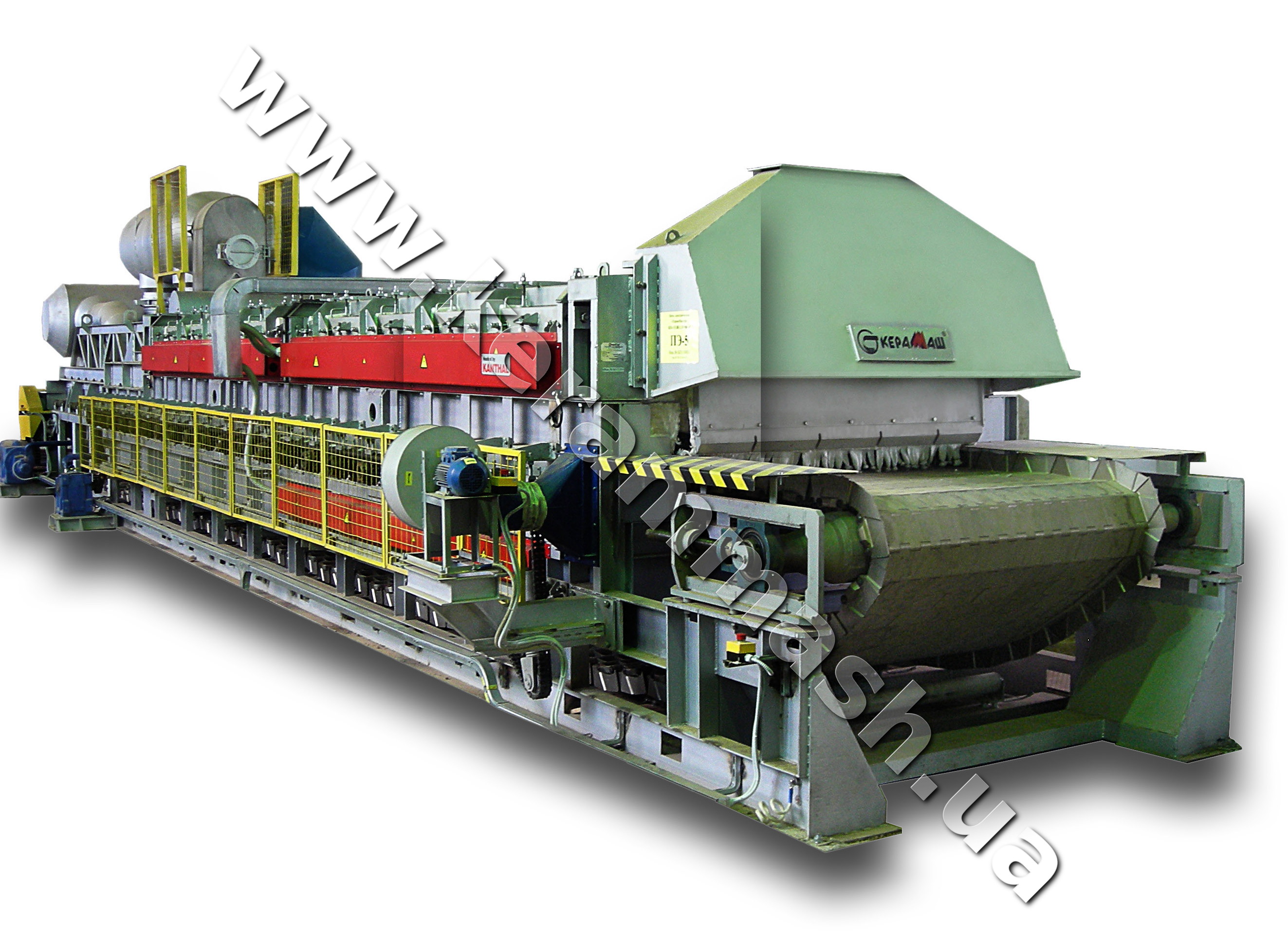 Industrial conveyor furnaces for chemical heat treatment