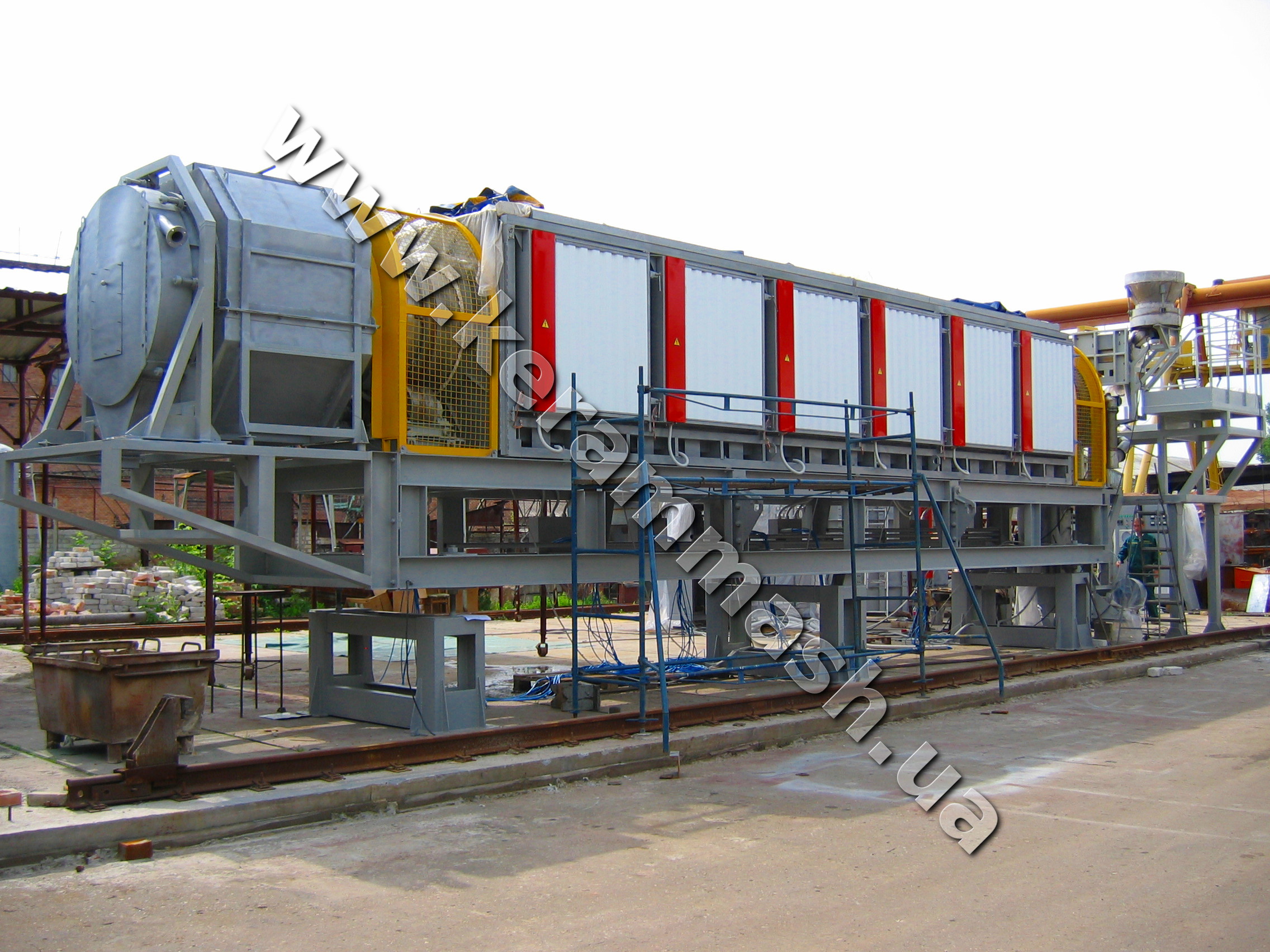 Industrial Electric drum-type furnace for drying and calcination