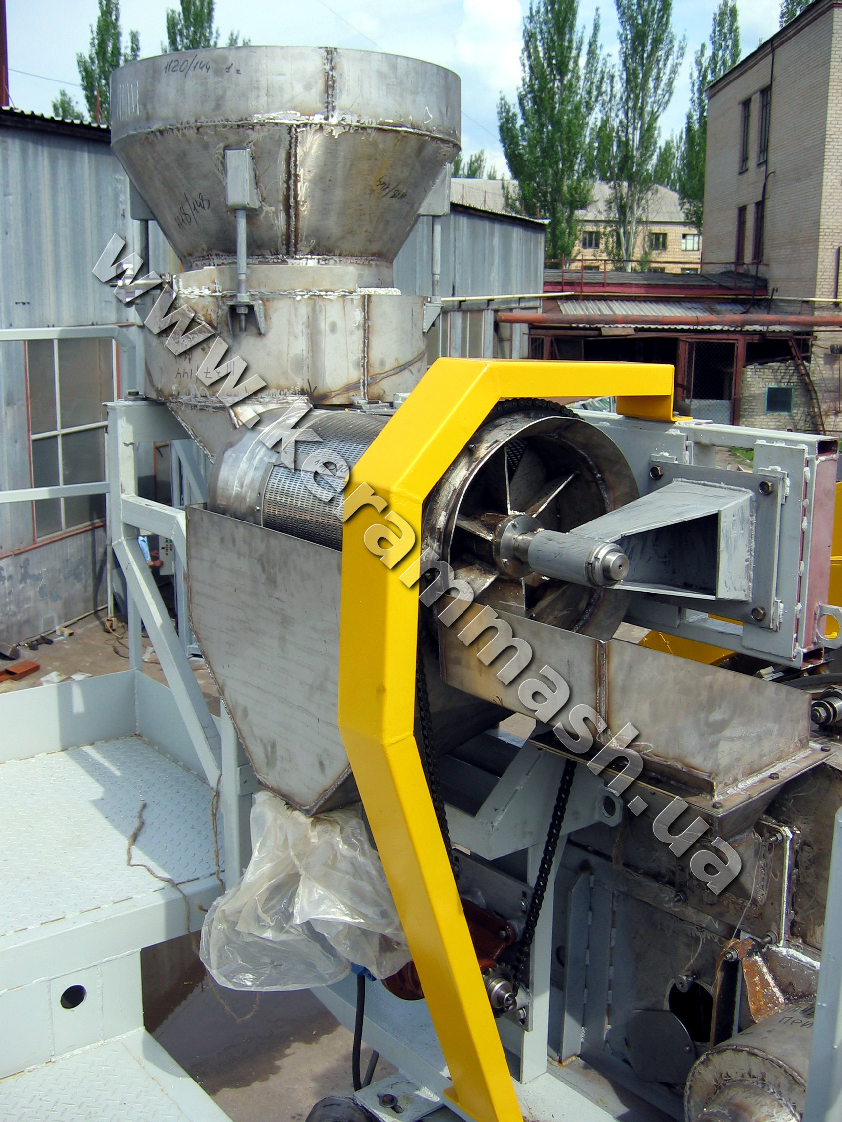 Industrial Electric drum-type furnace for drying and calcination