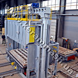 Bell-type industrial furnace for heat treatment