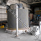 Bell-type industrial furnace for heat treatment