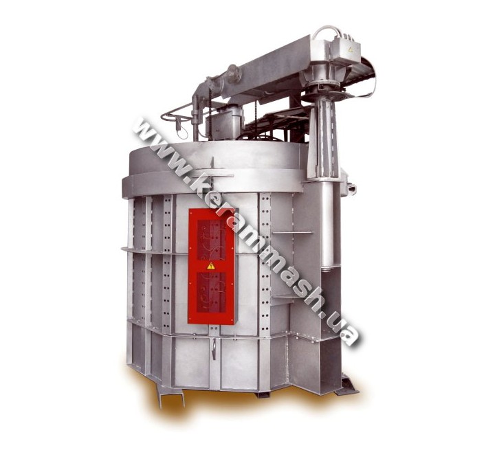 Industrial shaft furnace for heat treatment