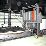 Chamber bogie hearth industrial furnace electrically heated