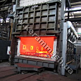 Industrial gas chamber bogie hearth furnace for heating for forging