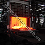 Industrial gas chamber bogie hearth furnace for heating for forging