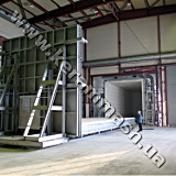 Chamber bogie hearth industrial furnace gas heated